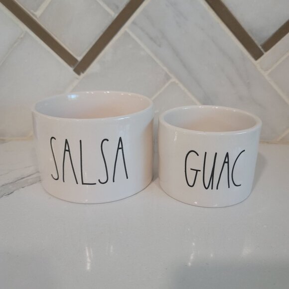 Rae Dunn Artisan Magenta Collection Gauc And Salsa Serving Bowl Set - Picture 2 of 5